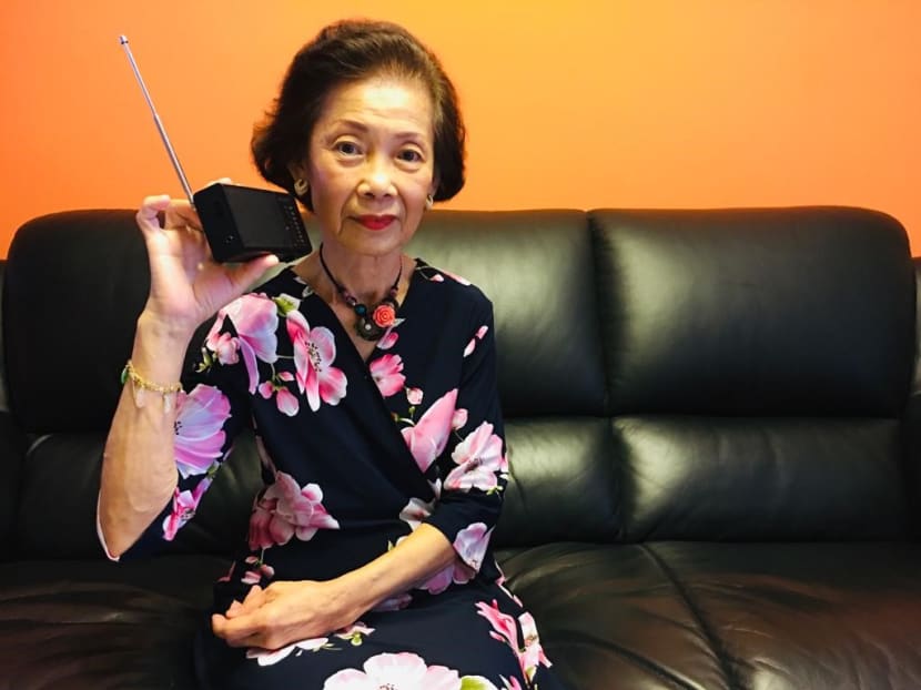 Ms Skye Yeo's mother, Julie, 77, was the inspiration behind Project Audible Cheer. Ms Skye Yeo's mother, Julie, 77, was the inspiration behind Project Audible Cheer.