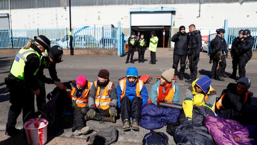 Climate activists promise daily protests after blocking 10 UK oil terminals Climate activists promise daily protests after blocking 10 UK oil terminals