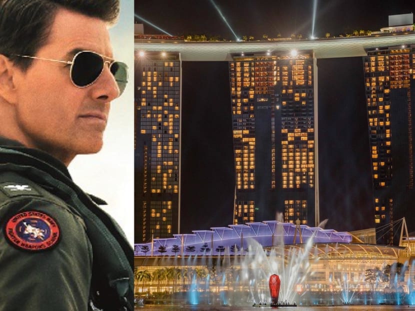 Are you a Top Gun fan? Enjoy a free movie-themed light, water and pyrotechnic show at Marina Bay Sands Are you a Top Gun fan? Enjoy a free movie-themed light, water and pyrotechnic show at Marina Bay Sands