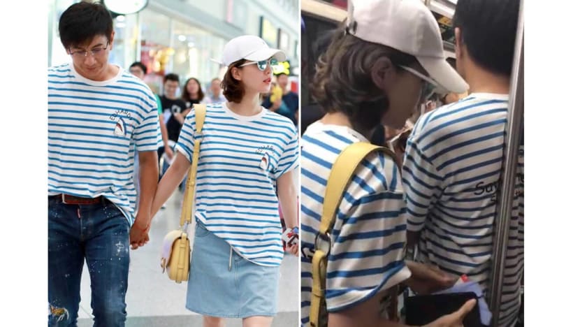 Nicky Wu, Cecilia Liu turn heads in airport couple wear