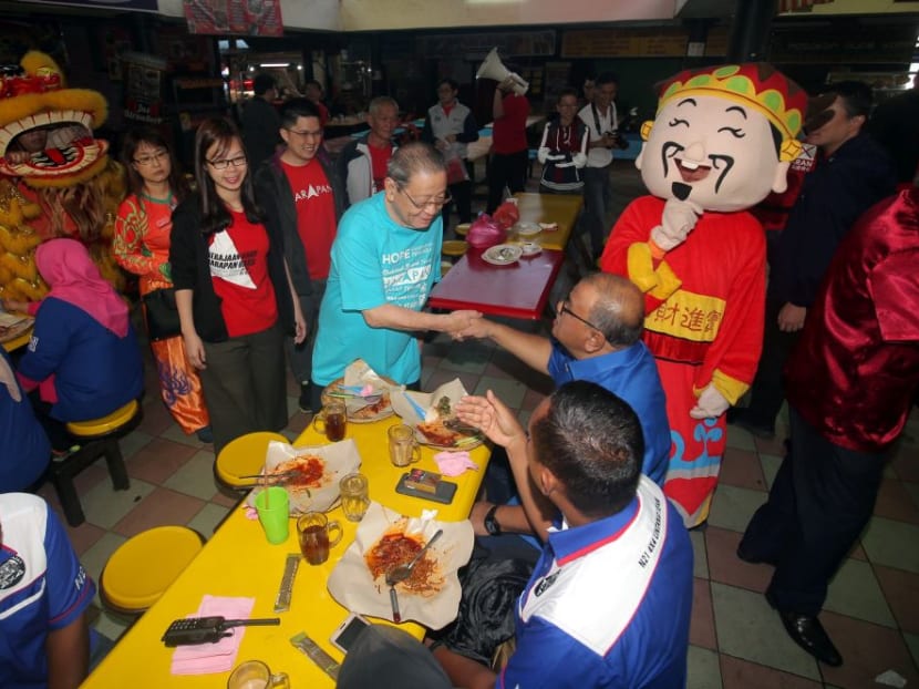 DAP adviser Lim Kit Siang campaigns in Brinchang, Cameron Highlands, Jan 24, 2019.