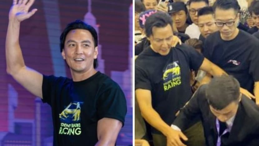 Daniel Wu Saves Fan Pushed Over By Crowd At Auto Show, Also Prevents ...
