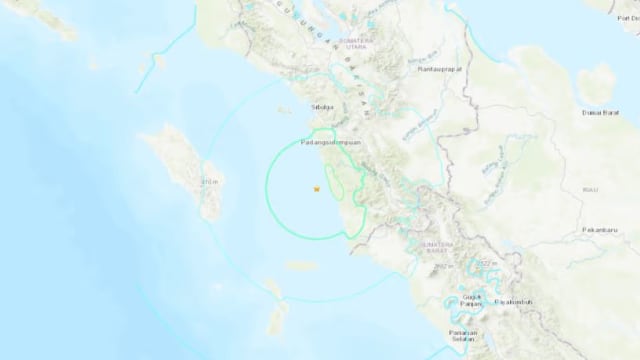印尼北苏门答腊西南部海域发生6.1级地震