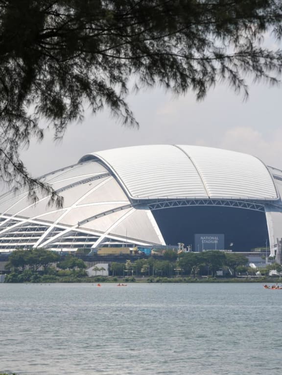 A view of the National Stadium that is part of the Singapore Sports Hub in Kallang.