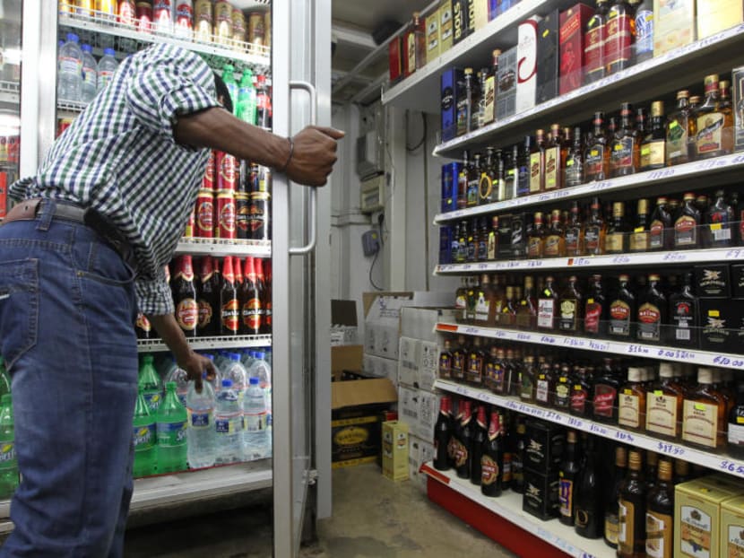 Alcohol for sale at a liquor store in Little India. TODAY file photo