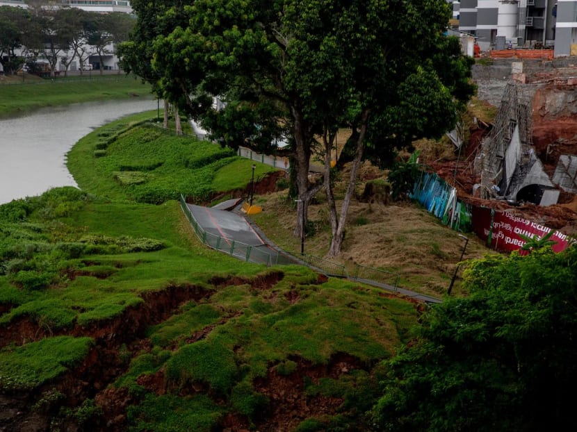 Part of Ulu Pandan park connector in Clementi closed after landslide, passer-by injured