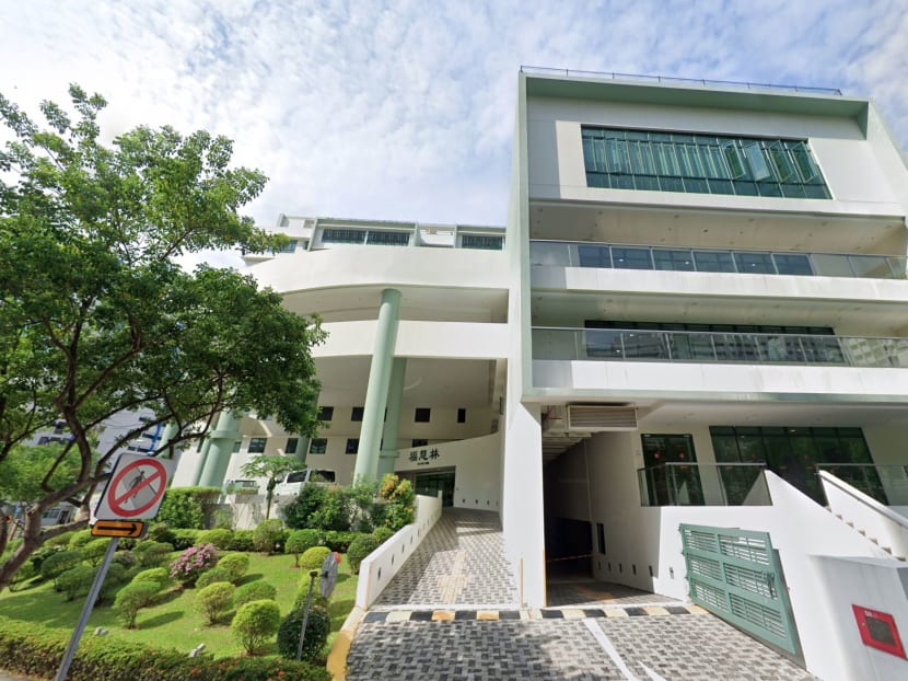 The Grace Lodge nursing home in Sengkang, where a healthcare assistant was confirmed to be infected with Covid-19 on June 2, 2021.