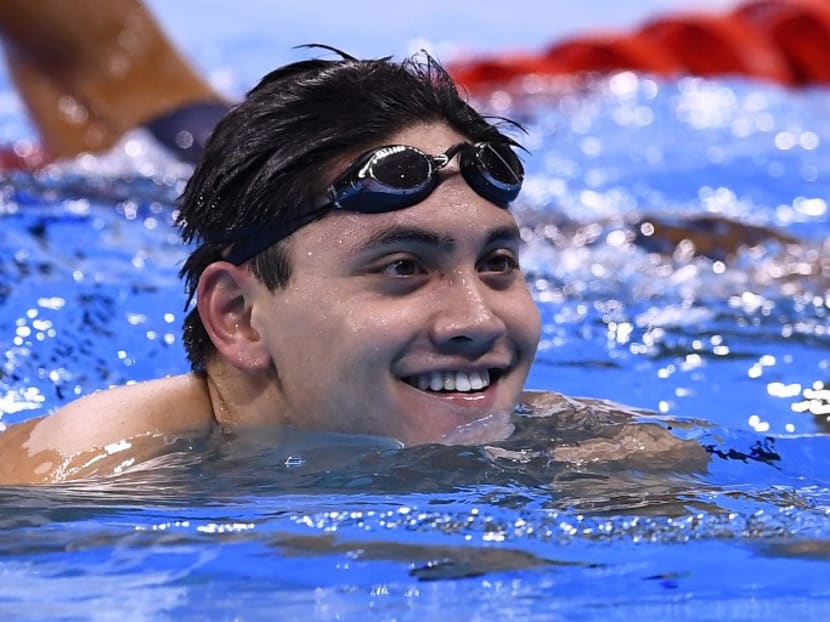 Joseph Schooling will be in parliament on Monday with his family to see formal recognition of his golden achievement. Photo:Reuters