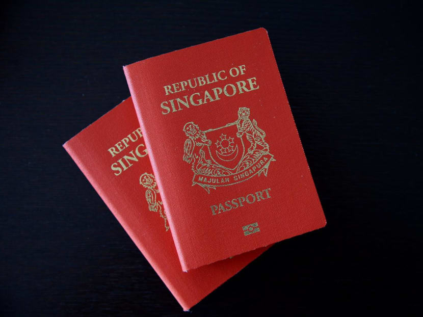 File photo of a Singapore passport. 