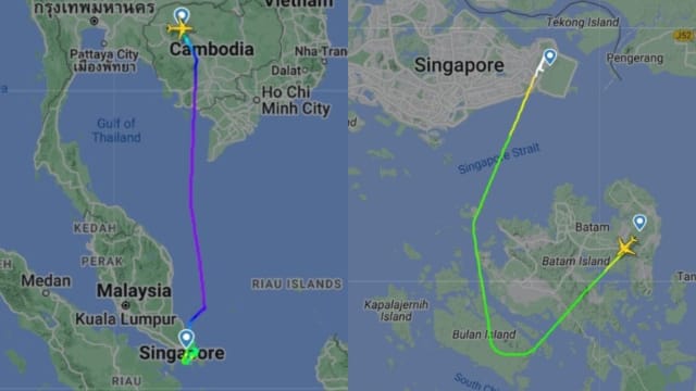 新航航班受恶劣天气影响 131人转降峇淡岛滞留近三小时