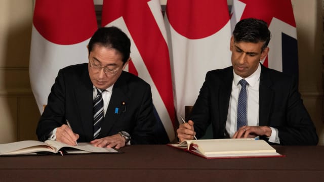 英国日本签署防务协定 允许英国调派军队到日本