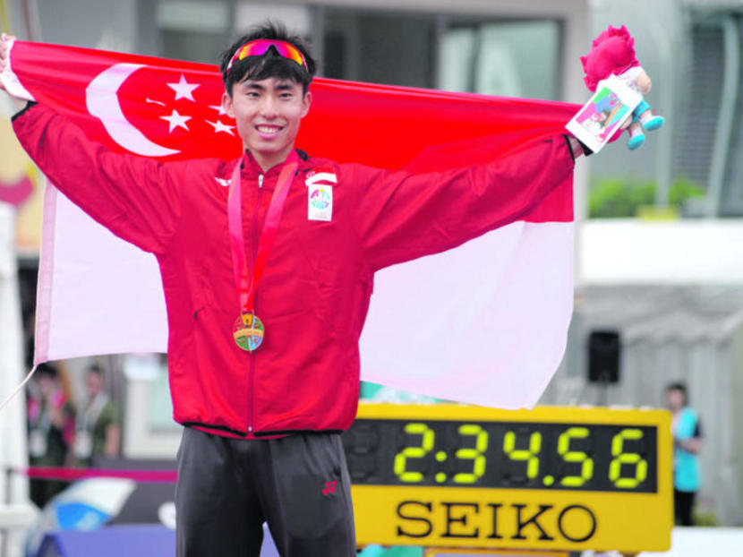 Marathoner Soh Rui Yong (pictured) has been temporarily blocked from Singapore Athletics' social media platforms.