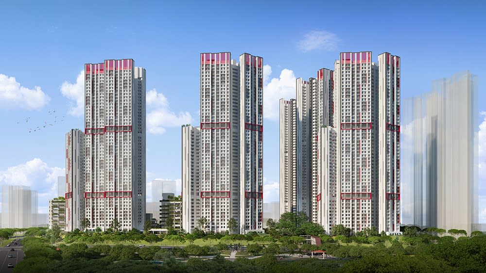 An artist's impression of a Built-To-Order housing project in Bukit Merah that will come under the Prime Location Housing model.
