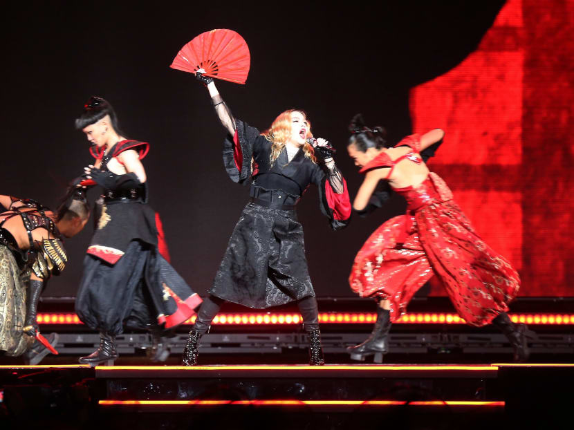 Madonna sticks to the script at her concert