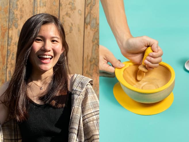 This 22-year-old product designer created toys to help visually impaired babies enjoy their food