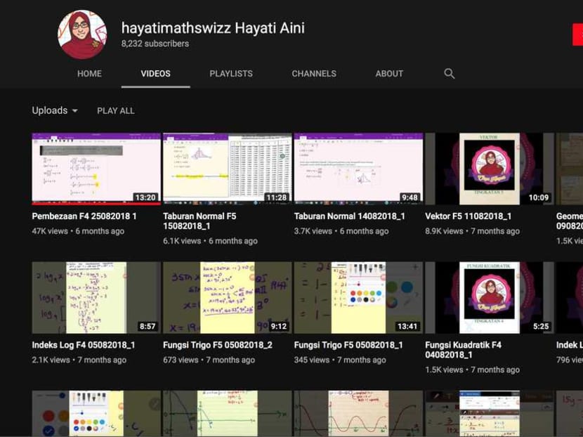 The teacher has more than 8,200 subscribers on YouTube, where she regularly posted tips and tricks for Additional Mathematics students.