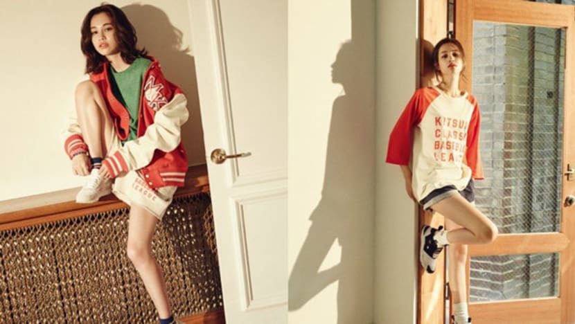 Maison kitsune reebok top