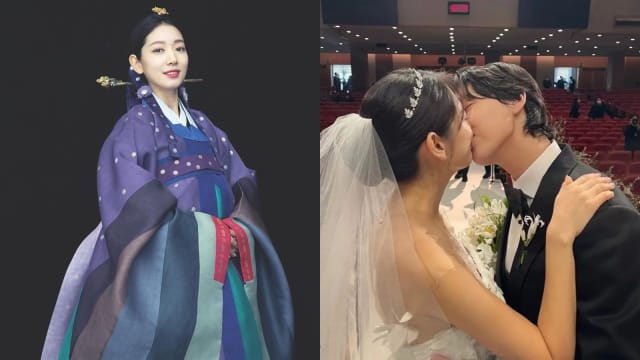晒韩服婚纱照　朴信惠幸福发声
