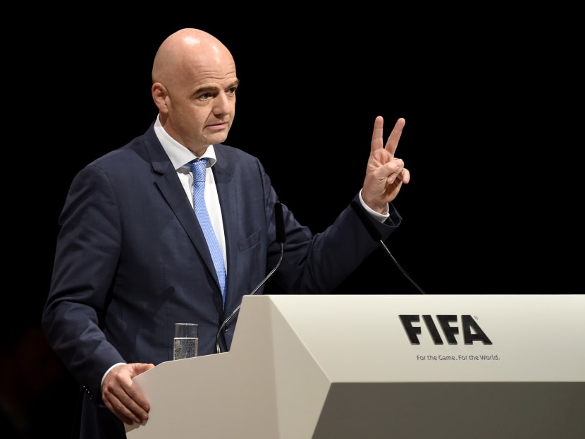 FIFA Presidential candidate Gianni Infantino talks during the Extraordinary FIFA Congress at Hallenstadion on February 26, 2016 in Zurich, Switzerland. Photo: Getty Images