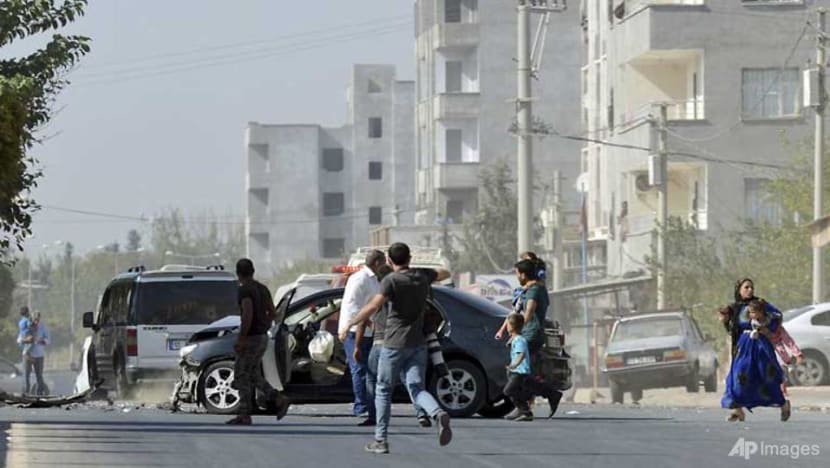 Civilians flee as Syria Kurds battle Turkish invasion Civilians flee as Syria Kurds battle Turkish invasion