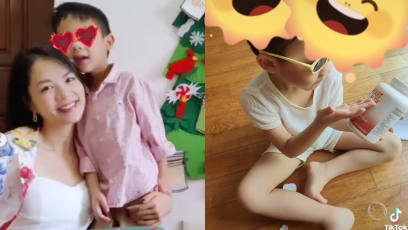 Son Of Ex Mediacorp Actress Tracy Lee Shows Off His Live Stream Selling Skills In Adorable Video Filmed By Mum