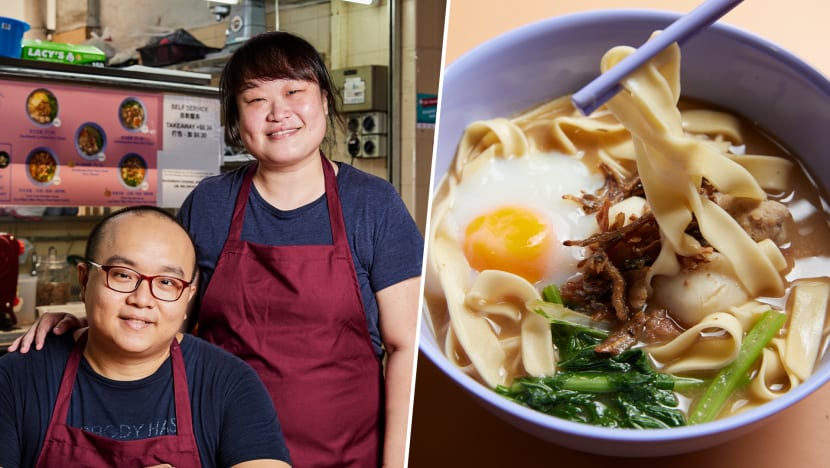 Ex-Pasta Chef Sells Chewy Hand-Kneaded Mee Hoon Kueh At Old Airport Rd Food Centre Ex-Pasta Chef Sells Chewy Hand-Kneaded Mee Hoon Kueh At Old Airport Rd Food Centre