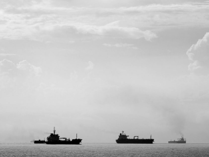 Tankers travelling through the Singapore Strait. ISC reports show there has been a surge in the number of incidents involving ships underway or anchored in these areas just to the east of Singapore.  PHOTO: REUTERS