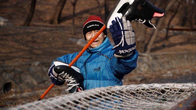 On a frozen pond far from the Olympics, meet China's ice hockey veterans