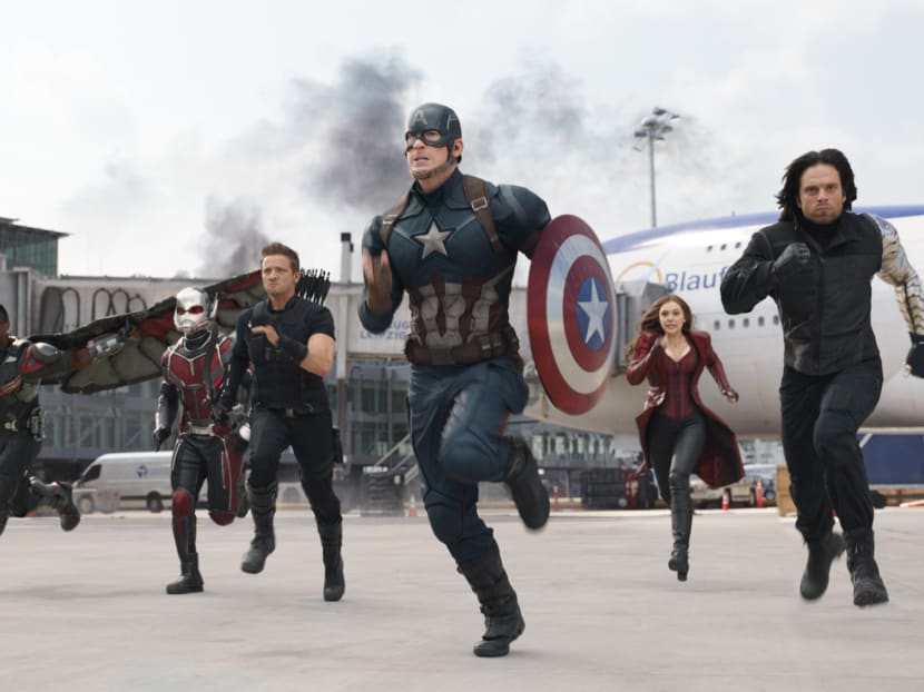 #TeamCap are off and running for their Singapore leg,  which is part of the Captain America:Civil War global tour