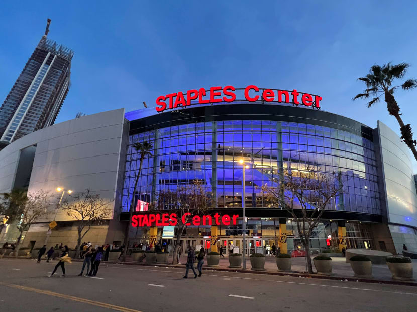 Staples Center in Los Angeles.