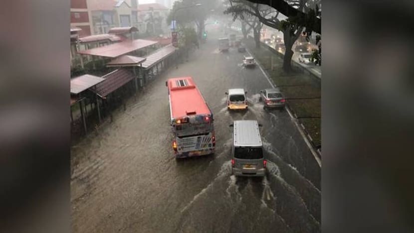 Banjir kilat di Ang Mo Kio selepas hujan lebat