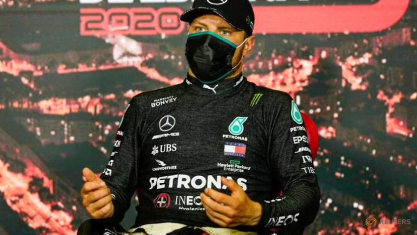 Bottas is feeling the heat in Mercedes' black overalls Bottas is feeling the heat in Mercedes' black overalls