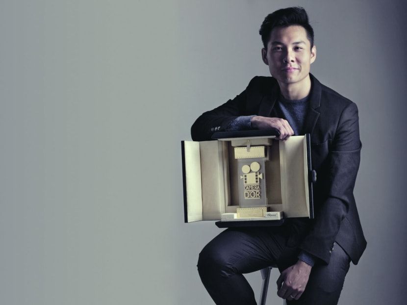 Director Anthony Chen and his Camera D'or