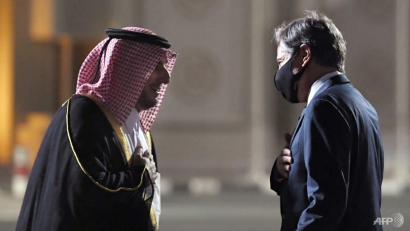 Blinken in Doha for Afghan crisis talks with Qatar Blinken in Doha for Afghan crisis talks with Qatar