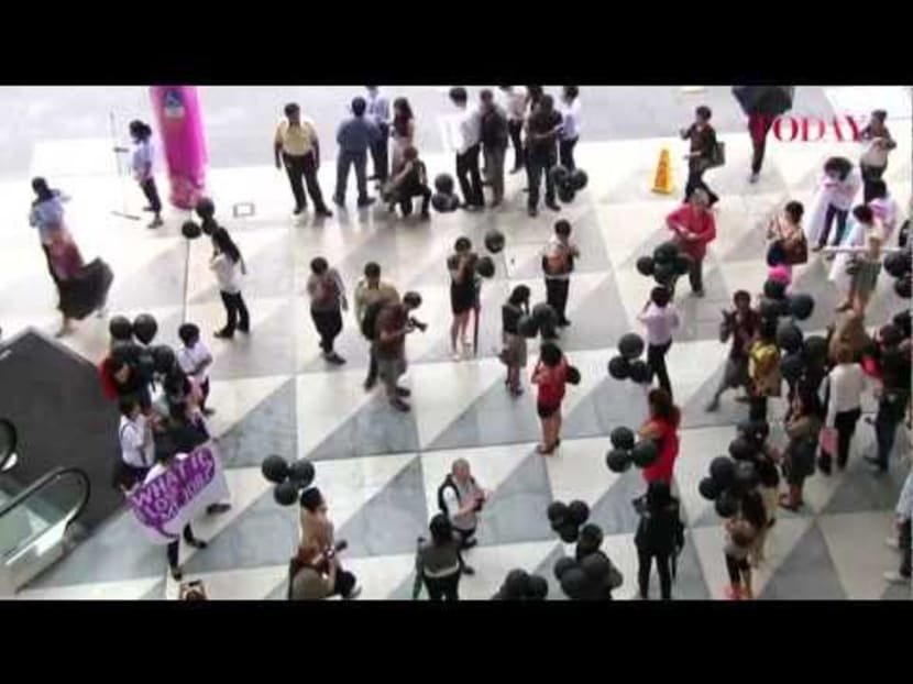 AWARE joins global movement with V-Day flash mob, Feb 14, 2013