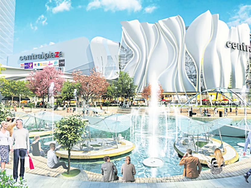 An artist's impression of CentralPlaza Nakhon Ratchasima, one of the three new shopping complexes being launched by Central Group this year.