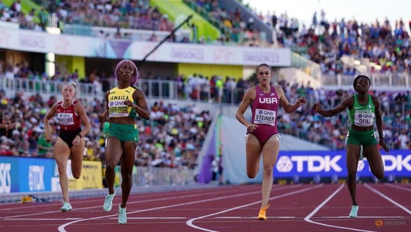 US women shock Jamaican superstars to win 4x100m relay US women shock Jamaican superstars to win 4x100m relay