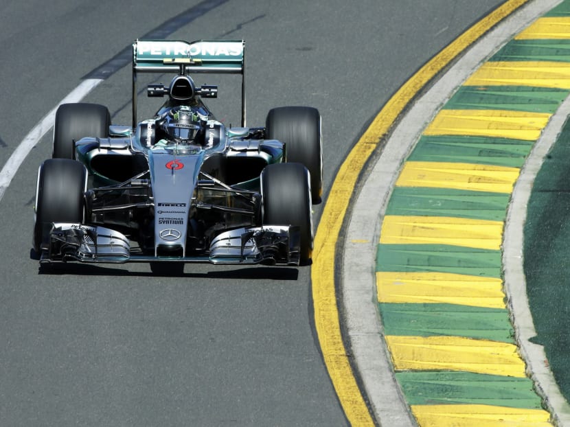 Mercedes Formula One driver Nico Rosberg of Germany drives during the first practice session of the Australian F1 Grand Prix at the Albert Park circuit in Melbourne March 13, 2015. Photo: Reuters