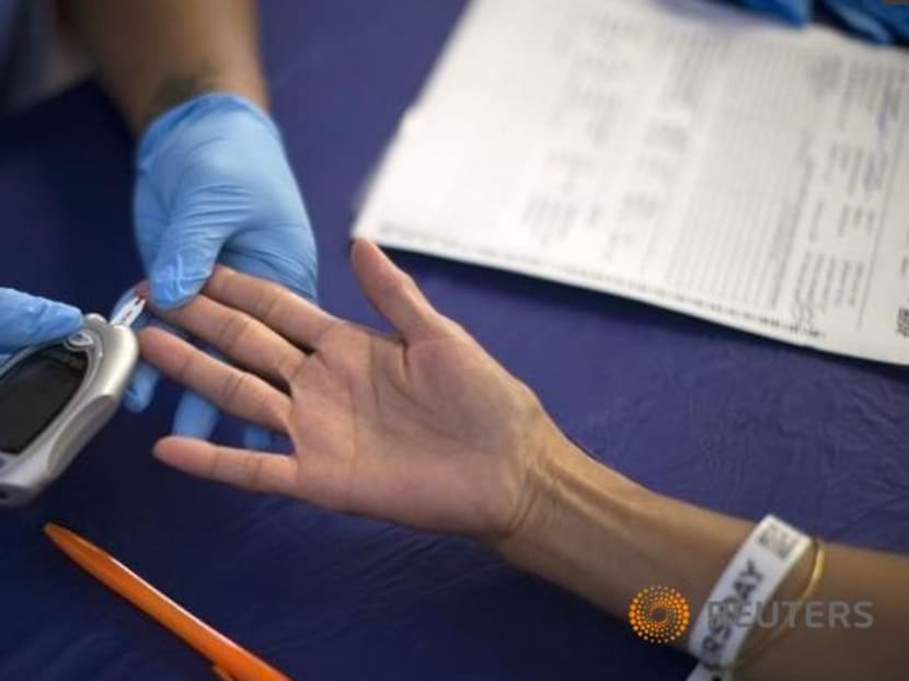 A person receives a test for diabetes. Photo: Reuters