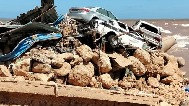 利比亚东部德尔纳洪灾 遇难人数倍增至1万1300人