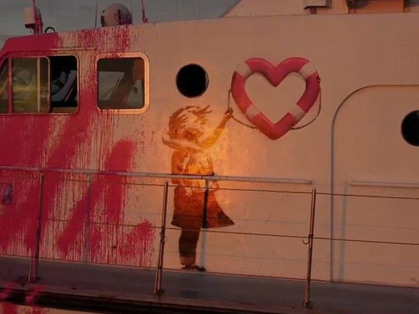 British street artist Banksy funds refugee rescue boat - The Guardian British street artist Banksy funds refugee rescue boat - The Guardian
