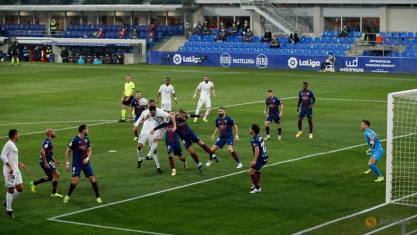 Football: Varane double spares Real Madrid's blushes at Huesca Football: Varane double spares Real Madrid's blushes at Huesca