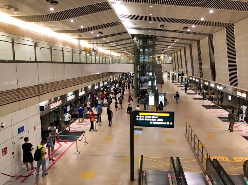 Bishan MRT Station on May 19, 2020. Experts proposed that train operators could cut operating hours by pushing last train timings forward, in order to cut costs. Bishan MRT Station on May 19, 2020. Experts proposed that train operators could cut operating hours by pushing last train timings forward, in order to cut costs.