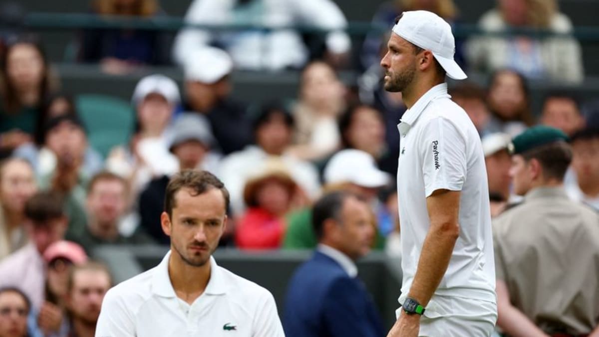 Dimitrov injury sends Medvedev through to Wimbledon quarterfinals CNA