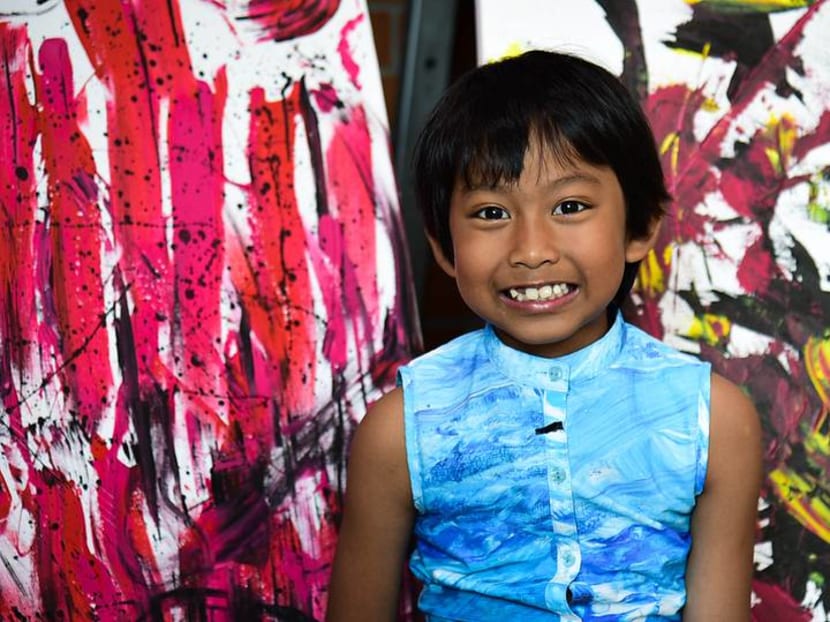 7-year-old Thai artist unleashes imagination through colourful fabric