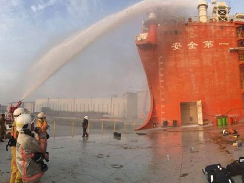 70 SCDF personnel battle 'deep seated fire' at Tuas Boulevard Yard