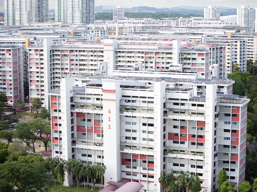 A view of public housing blocks in Singapore seen in March 2022.