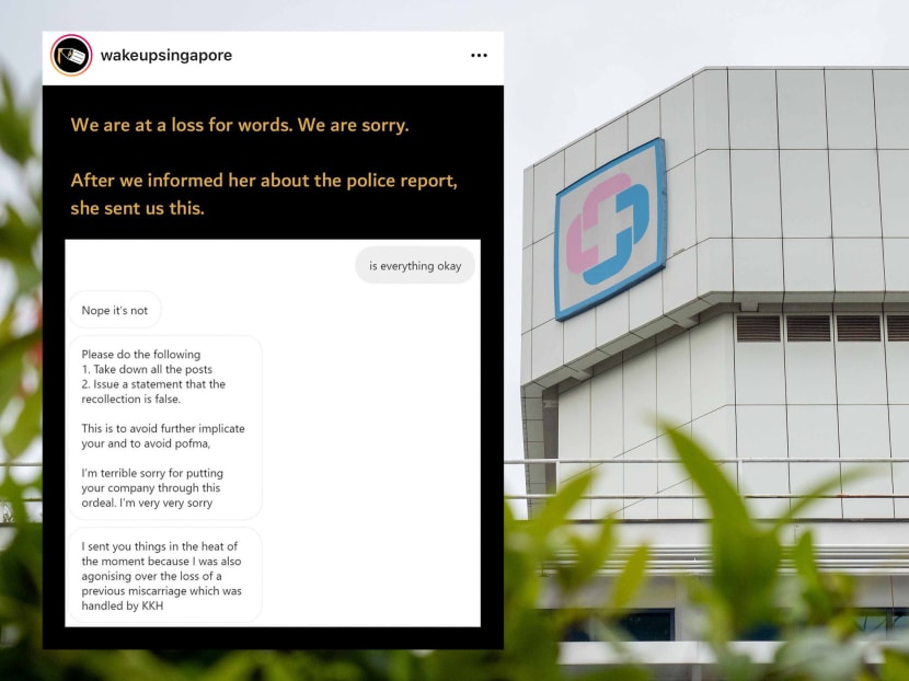Wake Up, Singapore put up a message online saying it had been publishing false information given by a woman regarding KK Women's and Children's Hospital. 