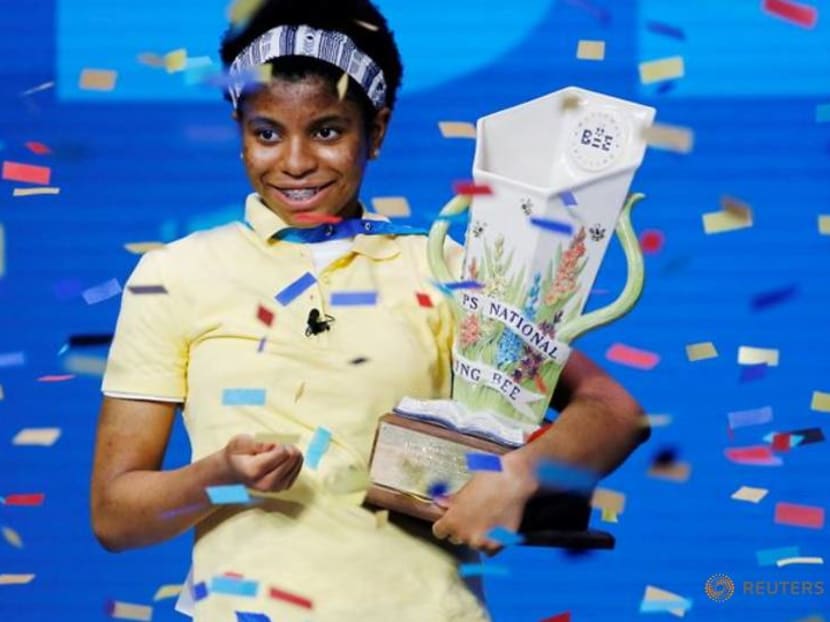 First African American wins US spelling bee, conquering with 'Murraya'