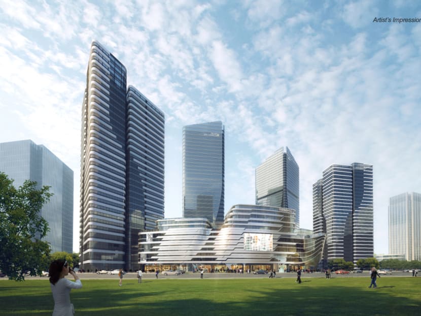 Hong Leong City Centre, a mixed-use development next to Jinji Lake in Suzhou Industrial Park district, has made a strong maiden contribution to CDL’s record revenue. Photo: City Developments Ltd